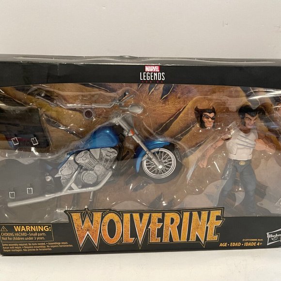 Marvel Legends Riders Wolverine with Motorcycle Action Figure Set - Picture 1 of 2